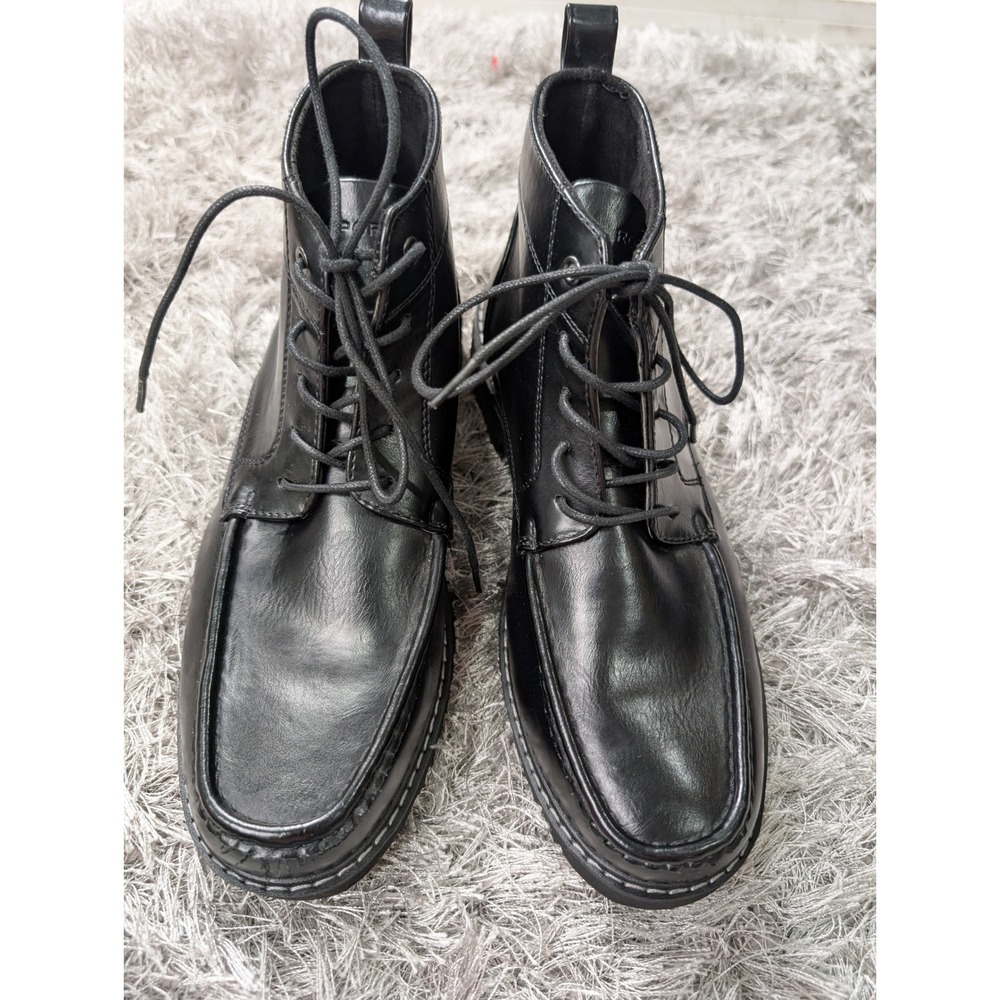 Rockport Mens CJ1469 Black Moc Toe Lace Up Ankle Boots Size 9 M